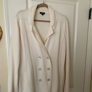 Worth double breasted sweater jacket